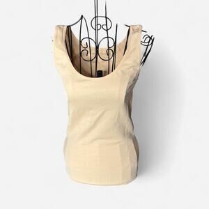 Shapermint Essentials Scoop Neck Compression Cami Shapewear Tank Top Beige XL